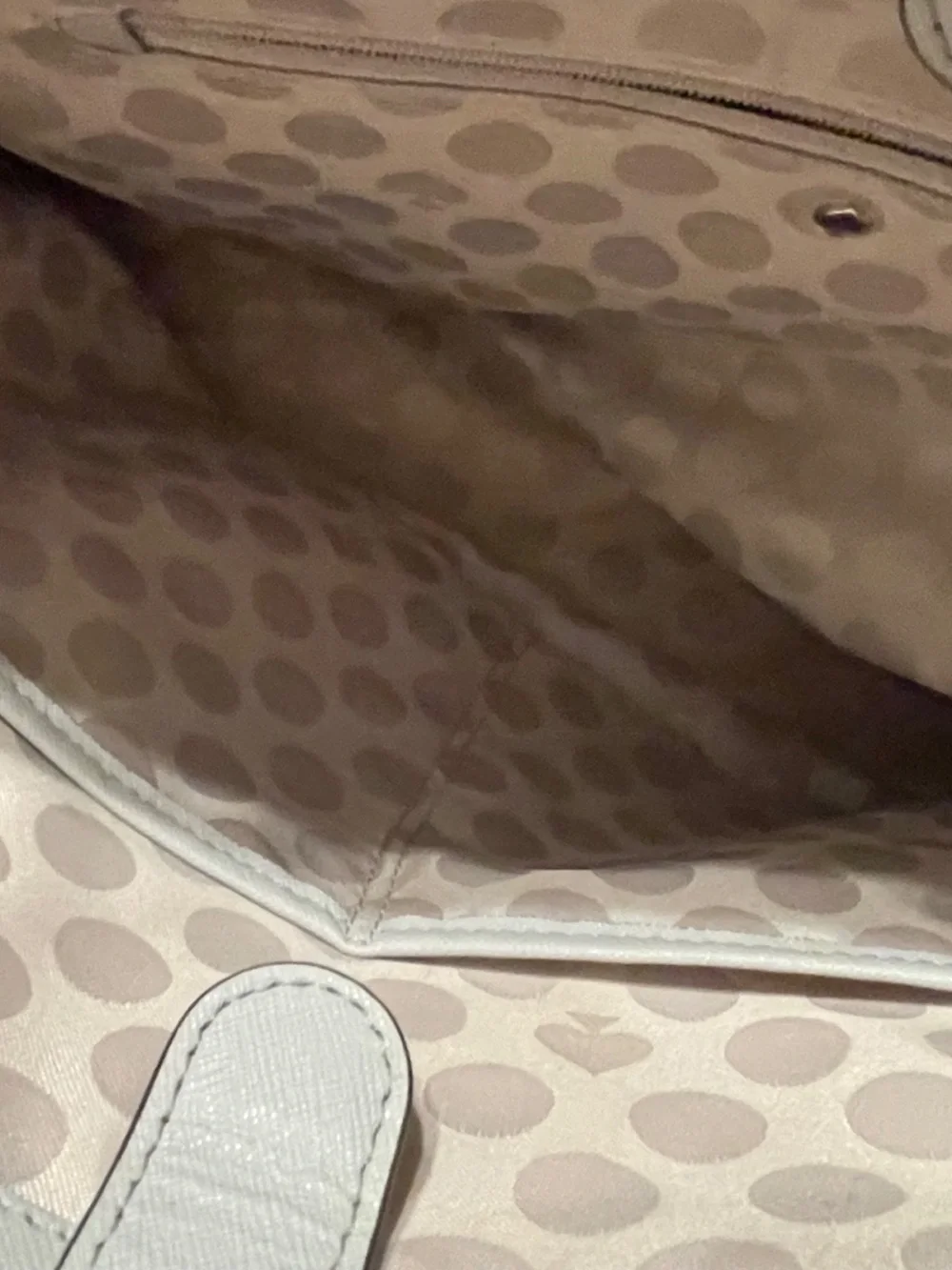 Kate Spade Light Gray/Blue Leather Cedar Street Jensen Tote